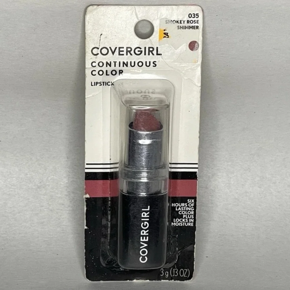 Covergirl Continuous Color Lipstick Smokey Rose Shimmer 035 0.13 oz New Classic